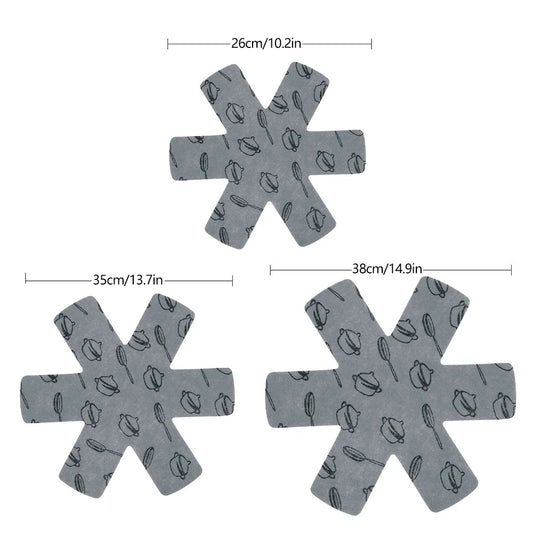 15/12Pc Pot Pan Protectors Non-stick Divider Pads Prevent Scratching Protect Surfaces for Cookware Kitchen Accessories