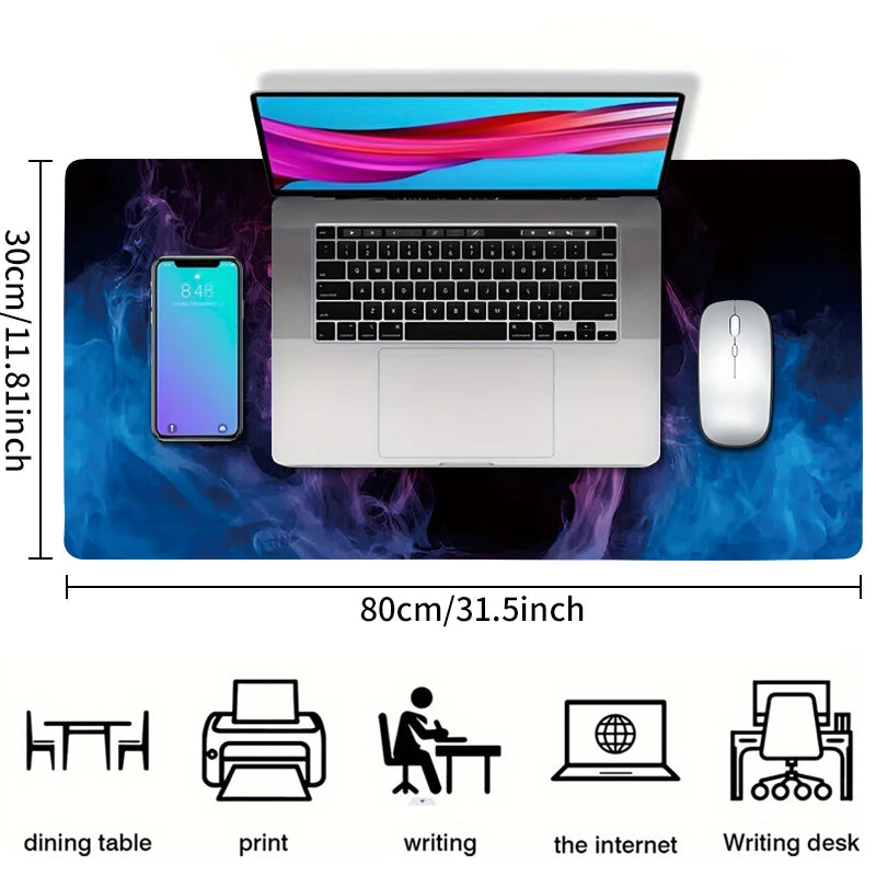 Large gaming keyboard mouse desk pad non-slip rubber