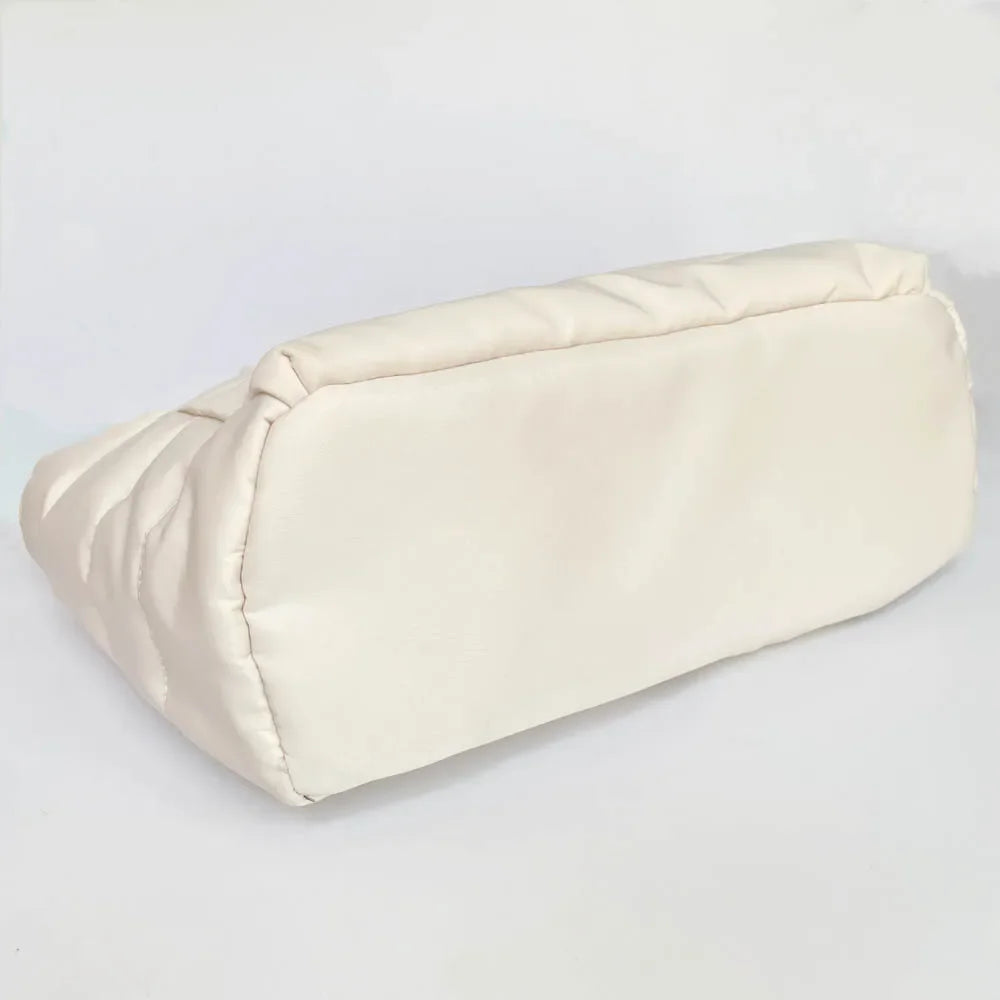 2025 New Women Fashion Shopping Bag Large Capacity Nylon Retro Shoulder Bag