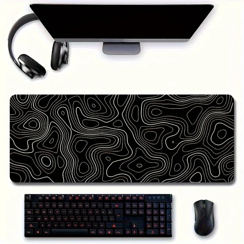 Large gaming keyboard mouse desk pad non-slip rubber