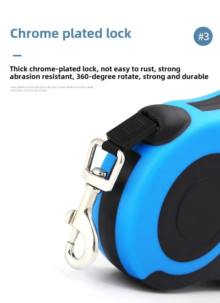 3m 5m Dog Strong Nylon Automatic Retractable Durable Leash
