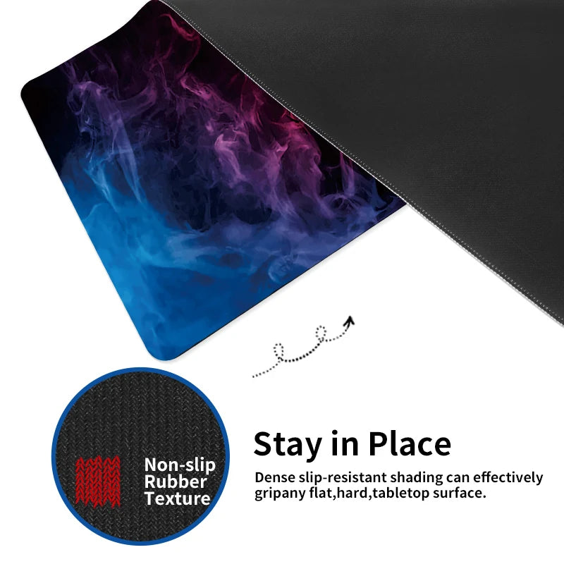 Large gaming keyboard mouse desk pad non-slip rubber