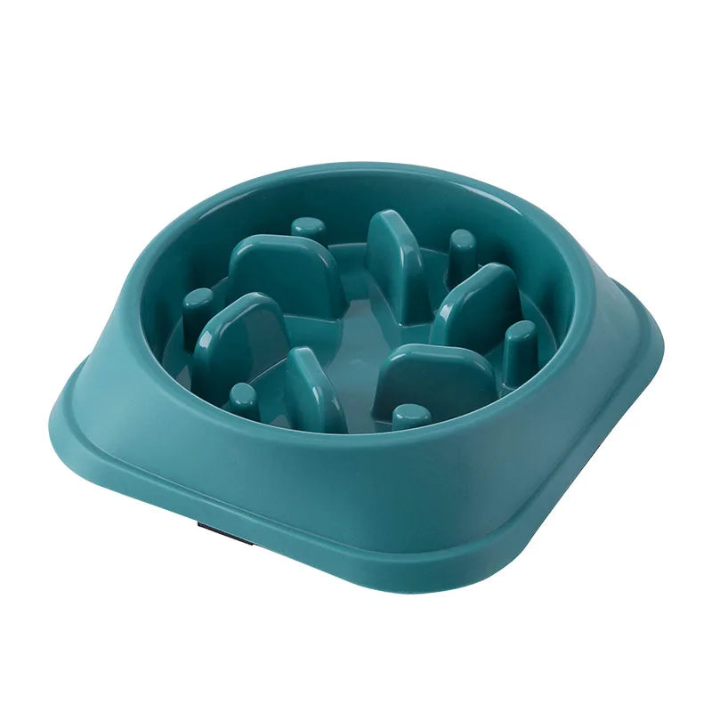Pet Slow Food Bowl, Non-slip Multiple Colors Shapes