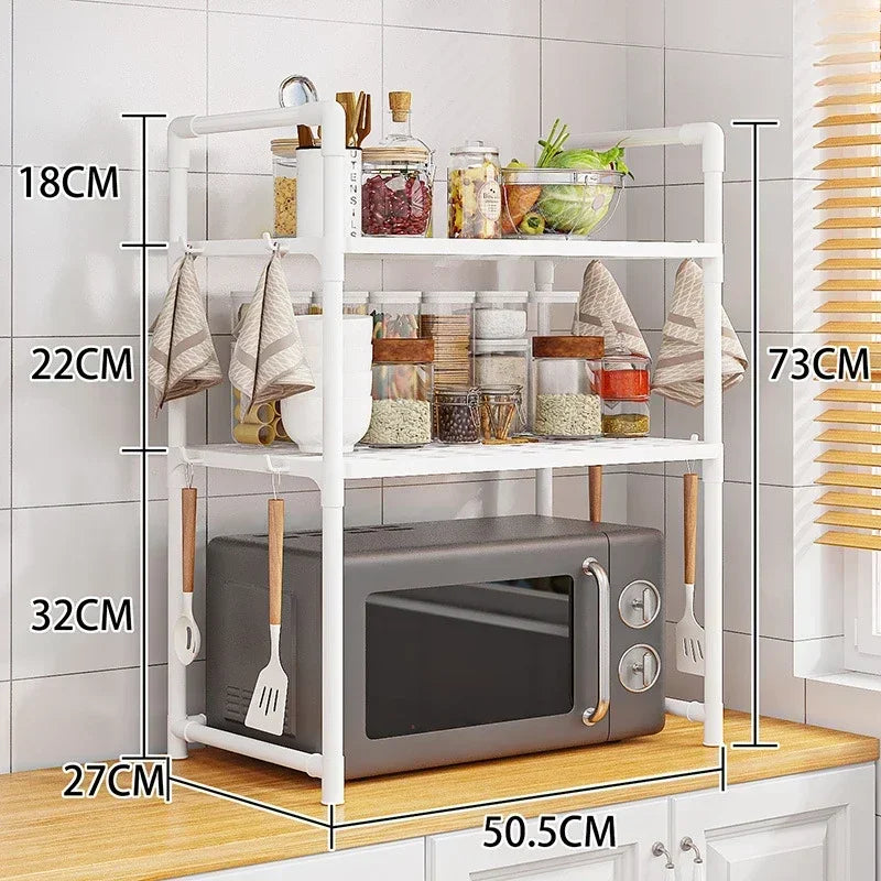 Kitchen Elevated Design Bilayer Countertop Shelf Organizer