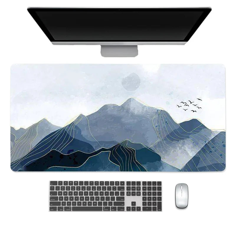 Large gaming keyboard mouse desk pad non-slip rubber