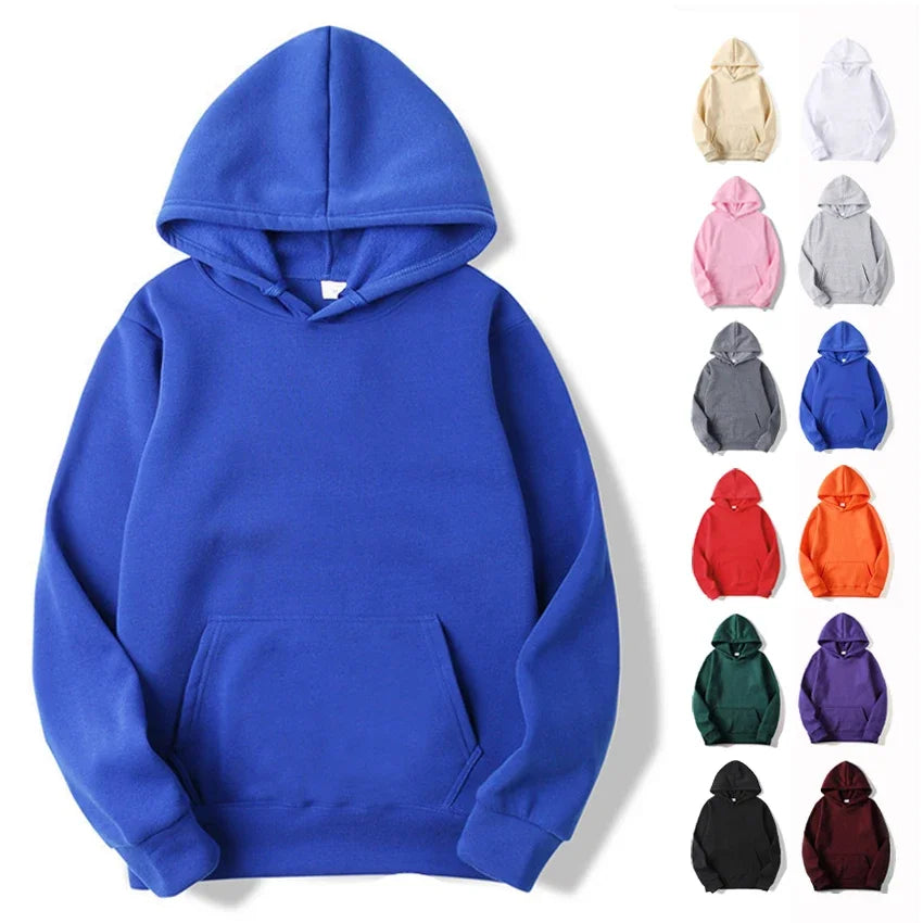 Plain Unisex Fleece Hoodies