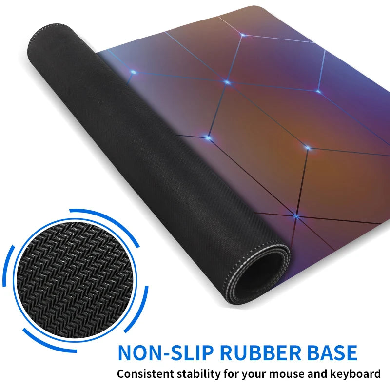 Large gaming keyboard mouse desk pad non-slip rubber