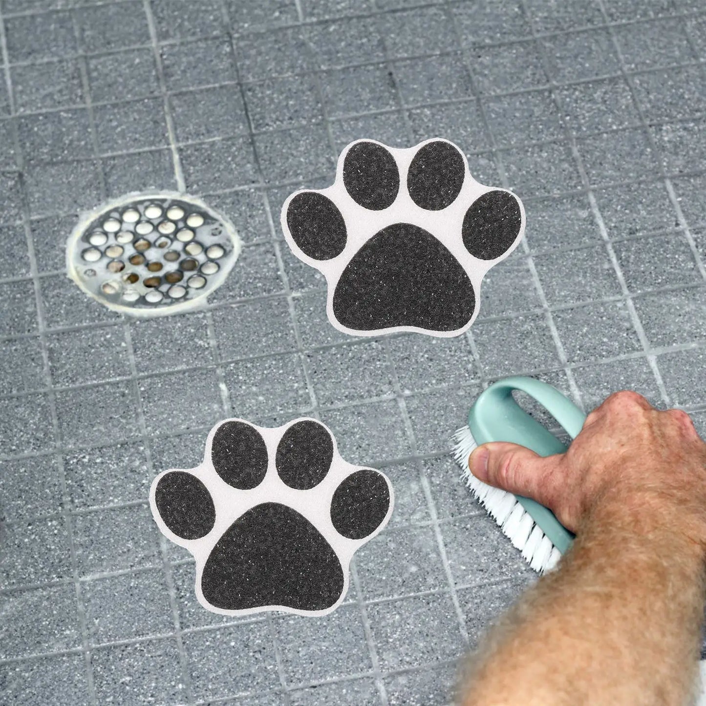 10pcs Non Slip Bathtub Stickers Shower Floor Grips Bath Mat Tiles Tub Adhesive Decals Anti Slip Decorative Pads For Safe Grip