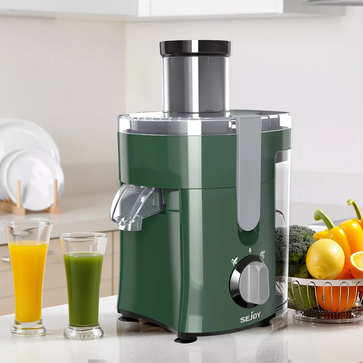 SEJOY Centrifugal Juicer Machine Automatic Pulp Ejection Electric Citrus Juicer Extractor Machine Fruit Veg Blender