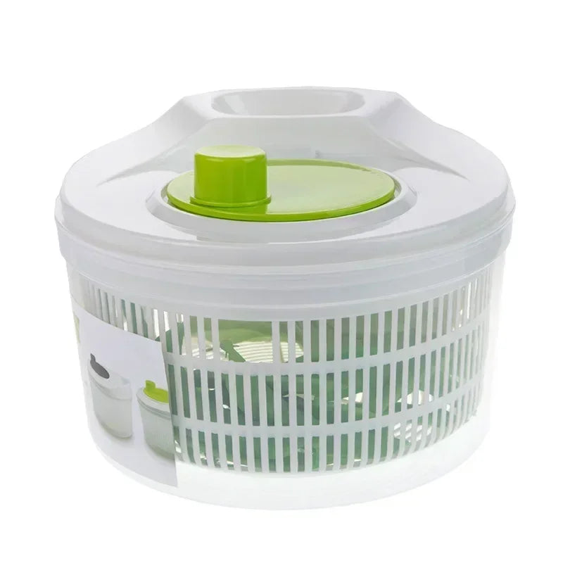 Salad Spinner for Leafy Vegetables, Greens Drainer Strainer Crisper Tool
