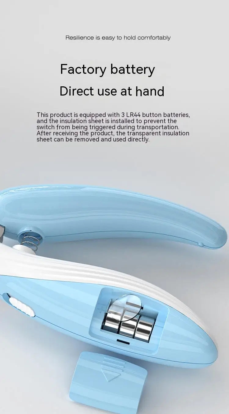 Pet nail clippers, Convenient LED electric nail grinder