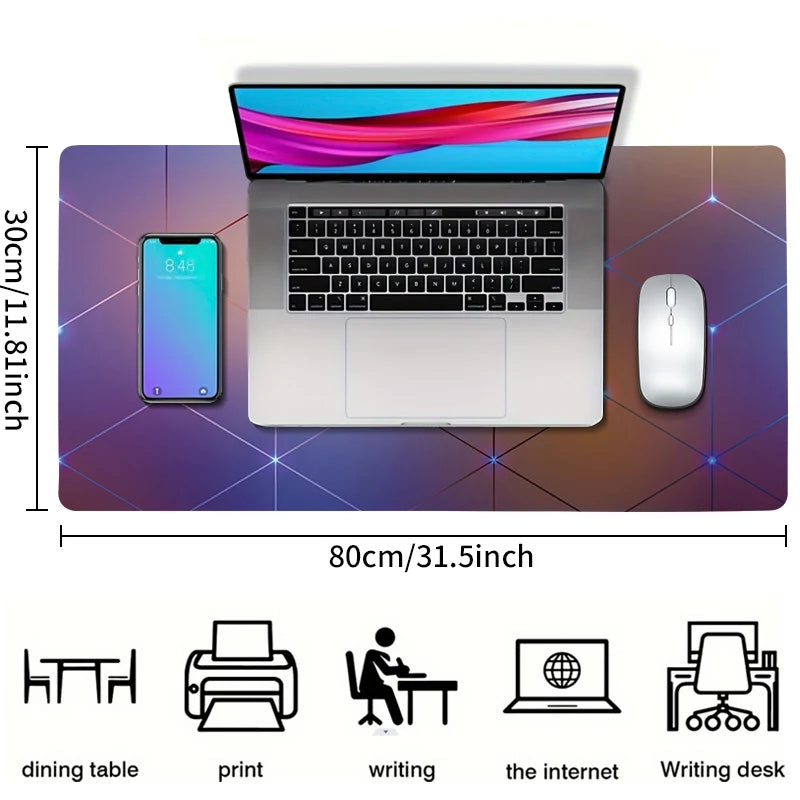 Large gaming keyboard mouse desk pad non-slip rubber