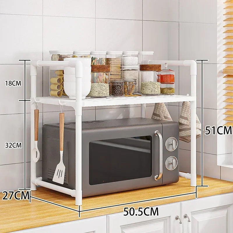Kitchen Elevated Design Bilayer Countertop Shelf Organizer