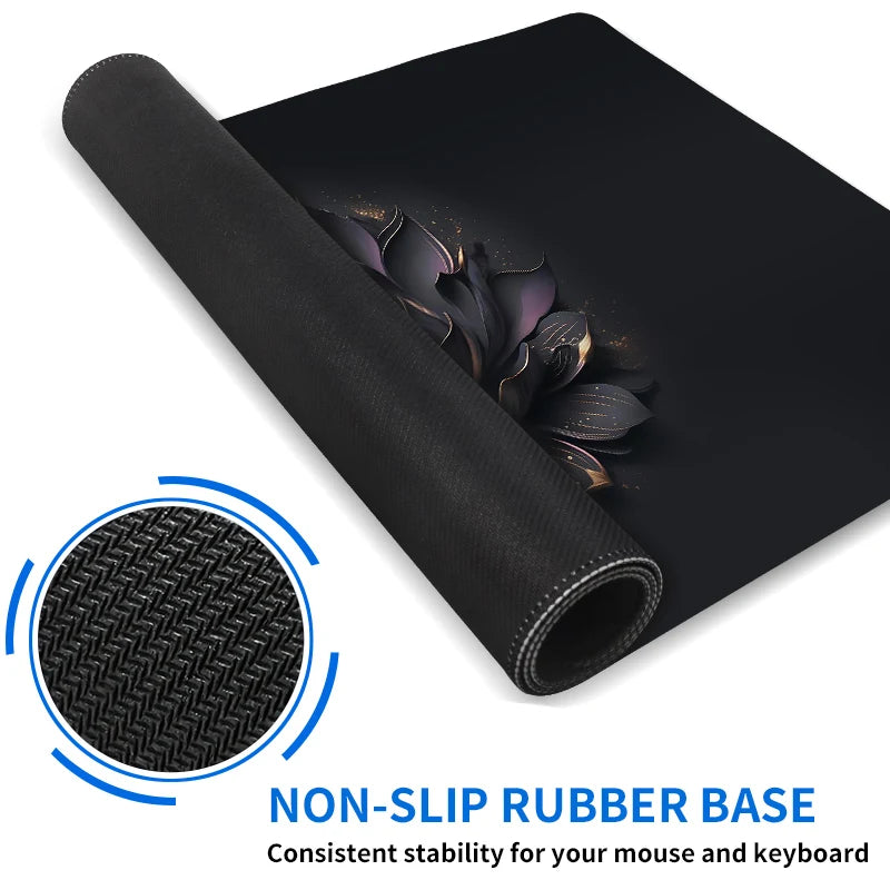 Large gaming keyboard mouse desk pad non-slip rubber