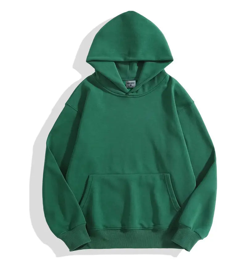 500GSM Heavy Weight Hoodies Casual Thick Cotton Solid Color
