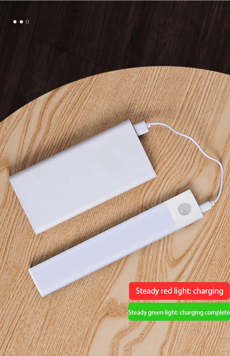 LED Cabinet Light USB Type-C Rechargeable Motion Sensor Led Lamp 10cm/20cm/30cm/40cm/50cm