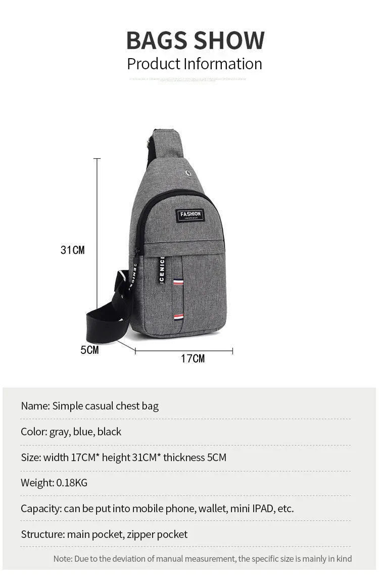 Waterproof Large Capacity Fanny Pack, Adjustable Strap