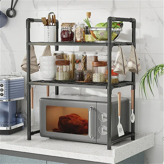 Kitchen Elevated Design Bilayer Countertop Shelf Organizer