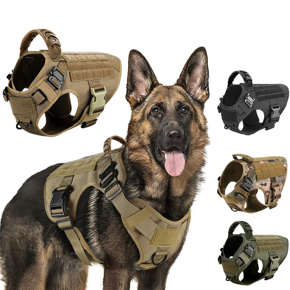 Tactical Military Training Dog Harness Vest