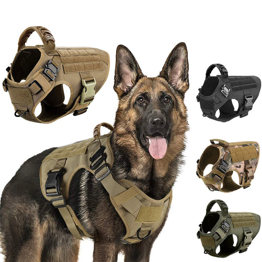 Tactical Military Training Dog Harness Vest