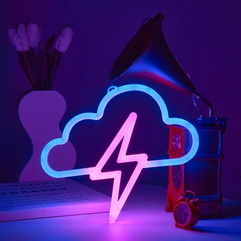 USB Game Console Handle Shape and Other Room Decoration LED Neon Lights