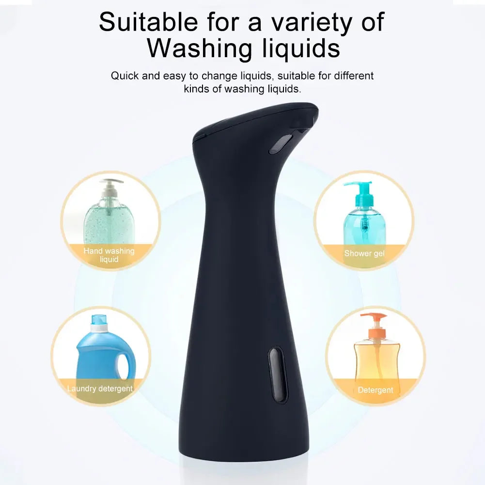 200ML Automatic Induction Foam Soap Dispenser Battery Powered Smart Infrared Touchless
