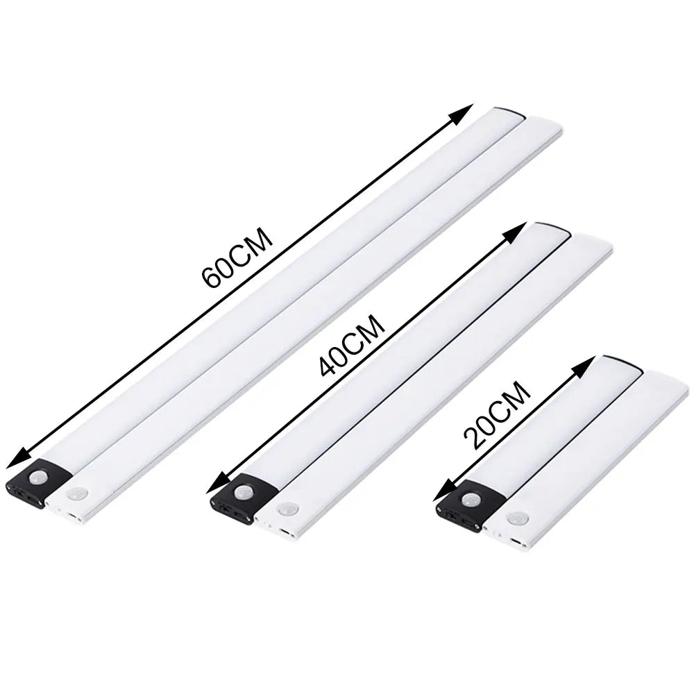 LED Cabinet Light USB Type-C Rechargeable Motion Sensor Led Lamp 10cm/20cm/30cm/40cm/50cm
