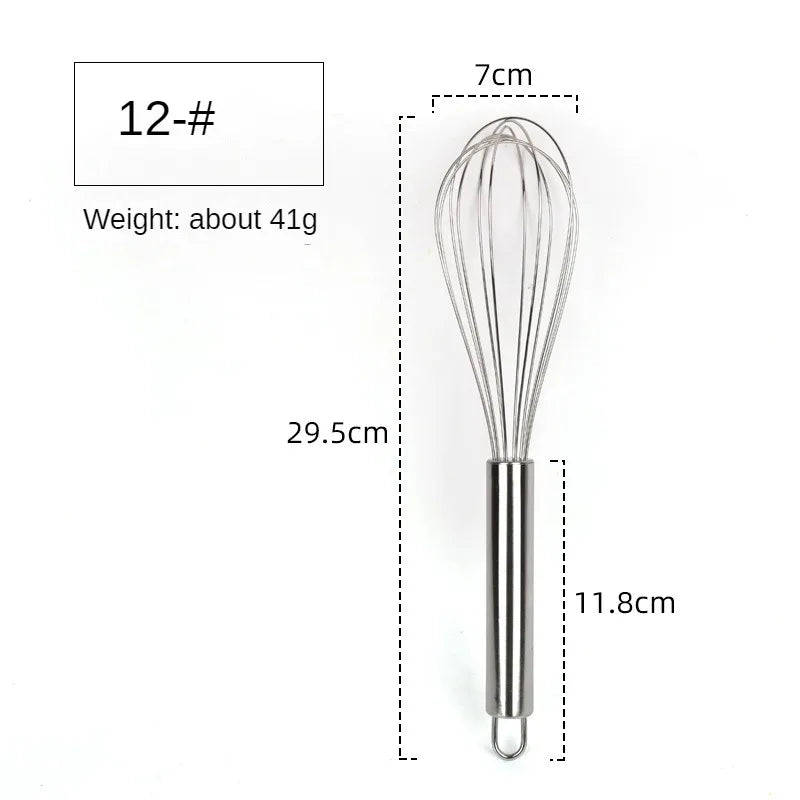 6/8/10/12inch Stainless Steel Manual Balloon Whisk
