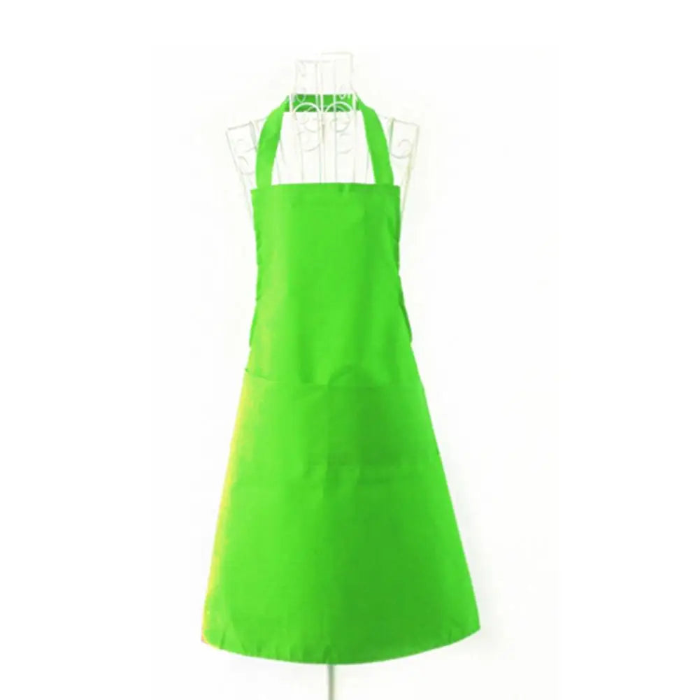 Polyester + Cotton Blend Sleeveless Apron With Big Pocket