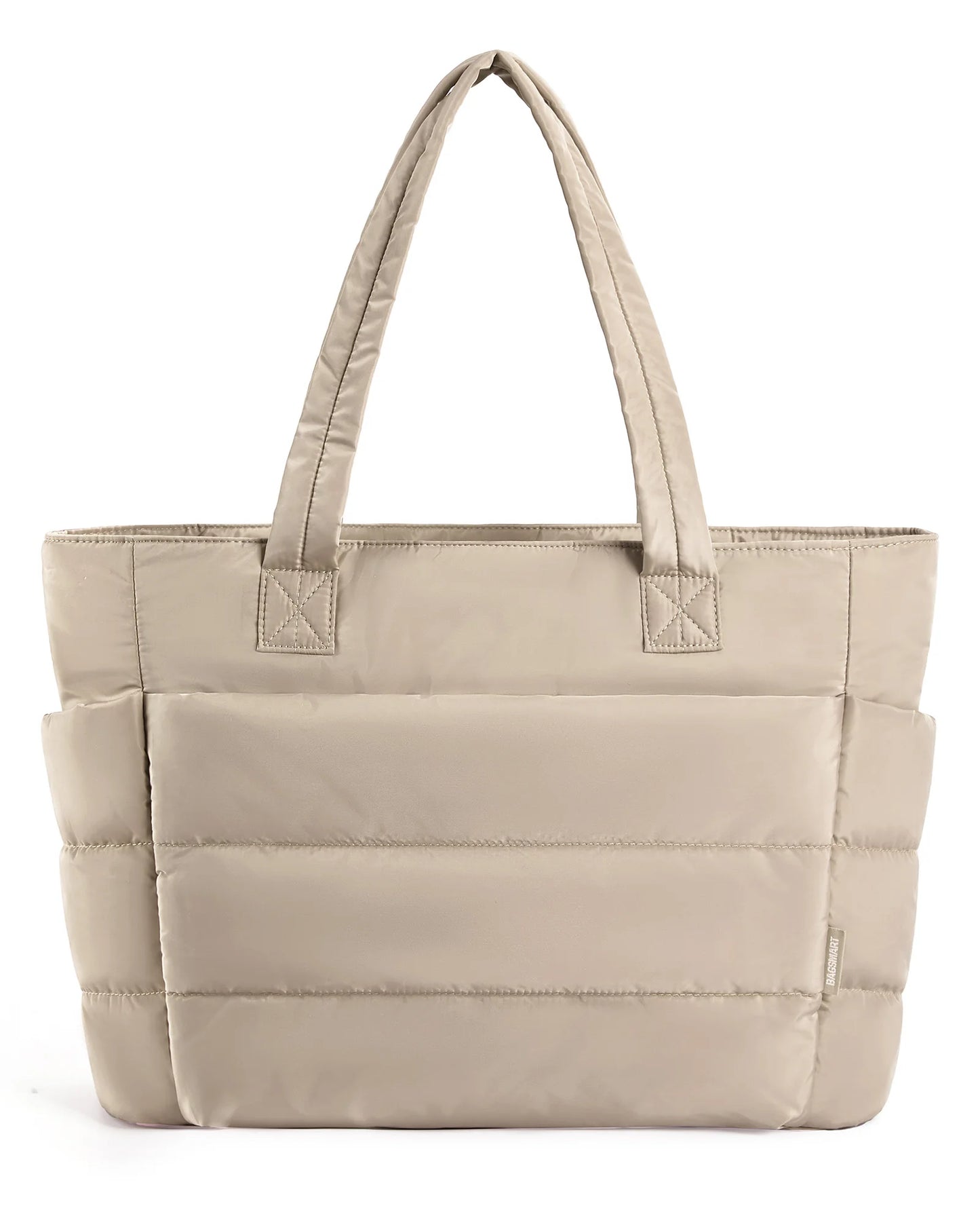 The Bubble Tote Bag Cotton Padded Quilting Puffy Shoulder Purse
