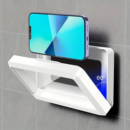Waterproof Shower Phone Holder Splash-Proof 360° Rotate Can Be Touched Shower Phone Case Mount for Bathroom Kitchen