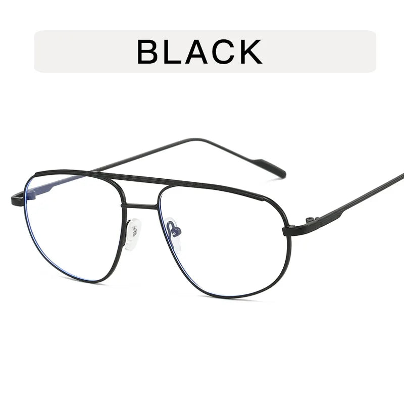 Metal Punk Square Pilot Luxury Brand Metal Half Frame Sunglasses Gradient Shades