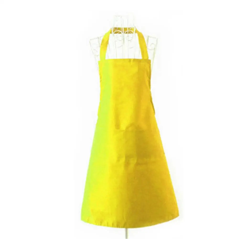 Polyester + Cotton Blend Sleeveless Apron With Big Pocket