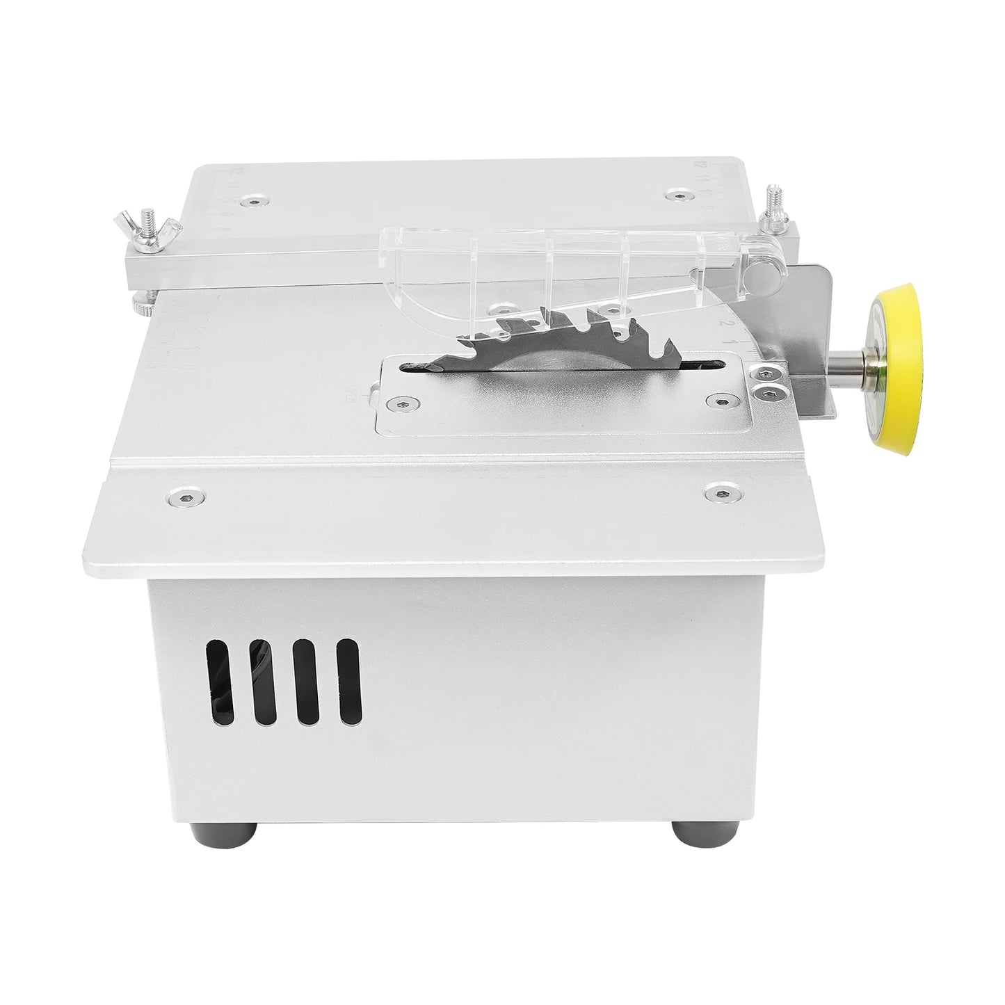 240W Mini Table Saw Multi-Functional Table Saw 0.1-20mm Adjustable for Modeling, Handicraft Workshop