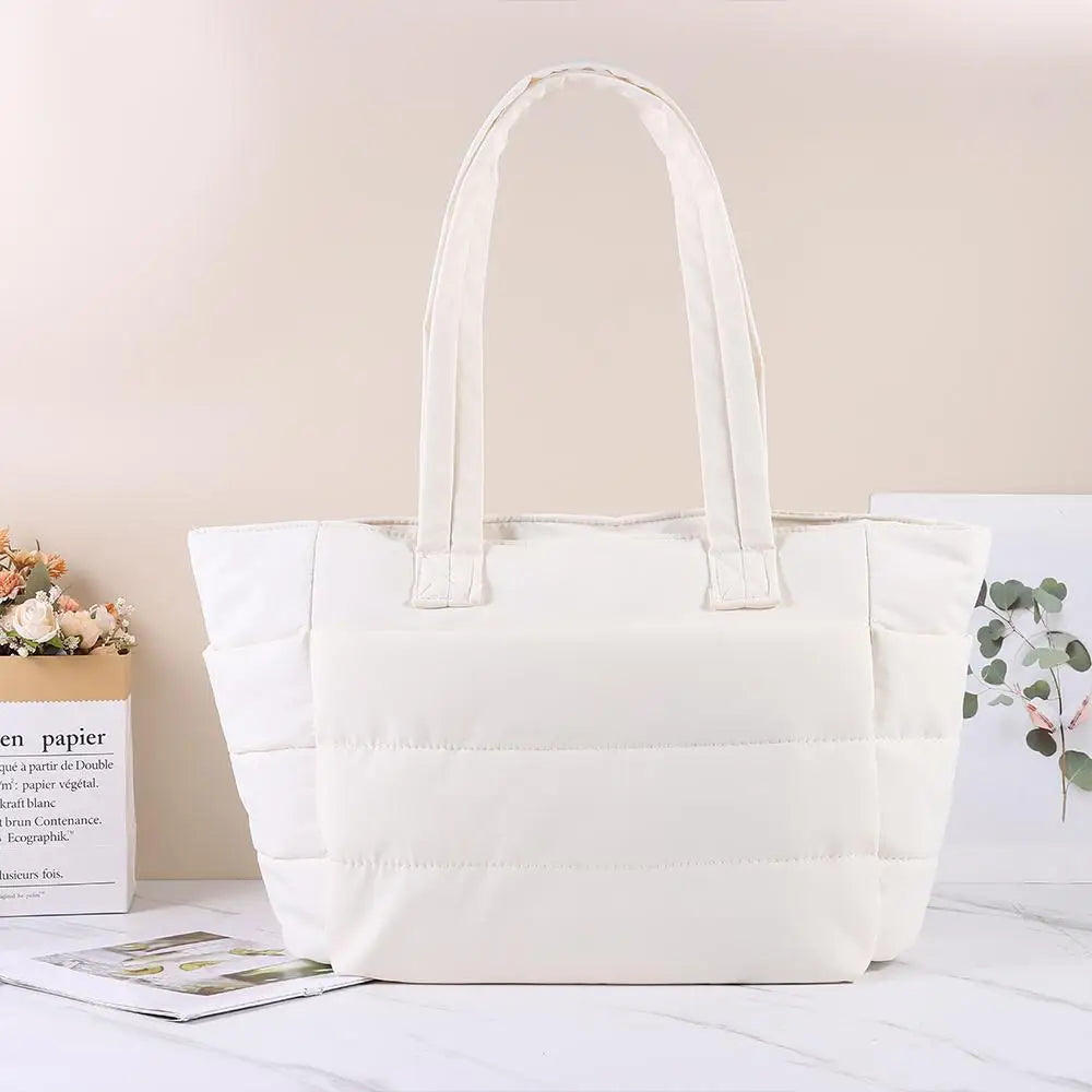 Large Capacity Tote Bag Versatile Handbag for Commuting Shoulder Bag Multiple Pockets
