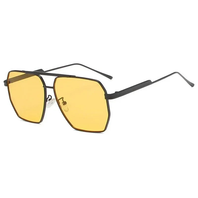 Vintage Fashion Luxury Brand Design Metal Sunglasses Men Women UV400