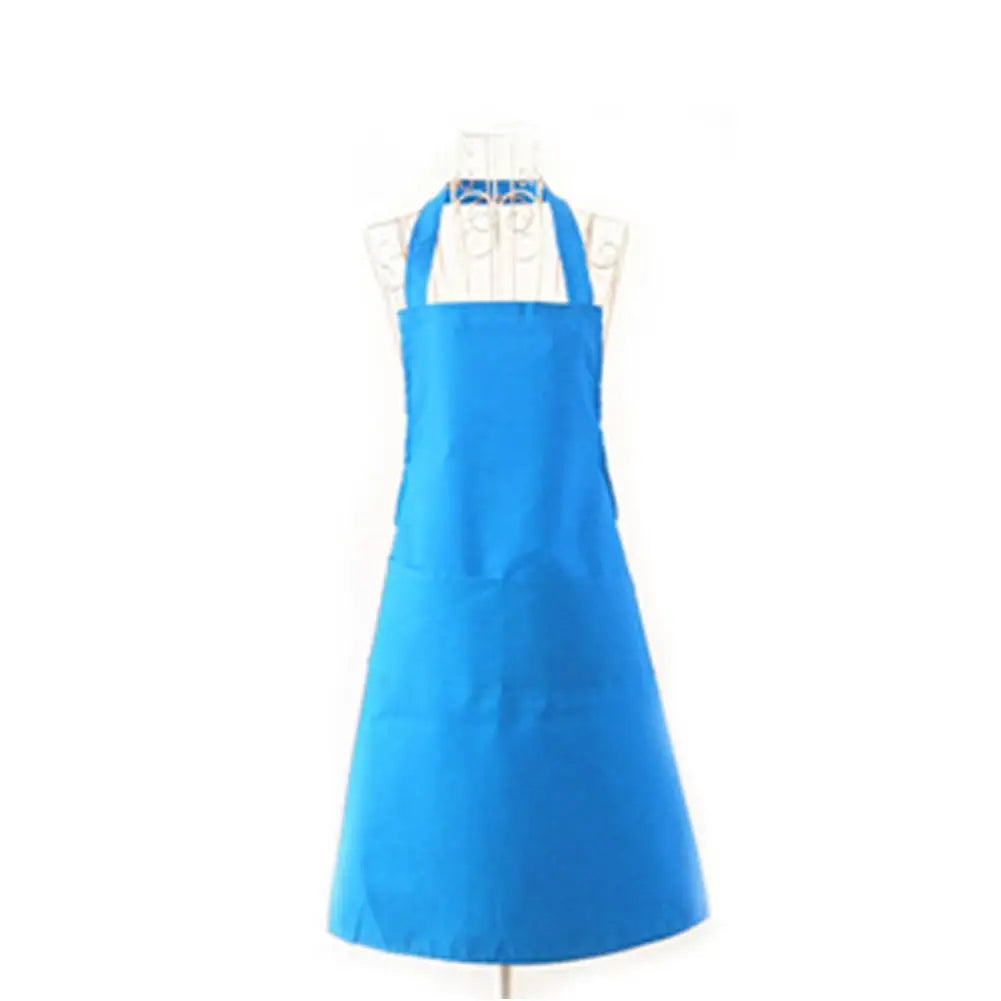 Polyester + Cotton Blend Sleeveless Apron With Big Pocket