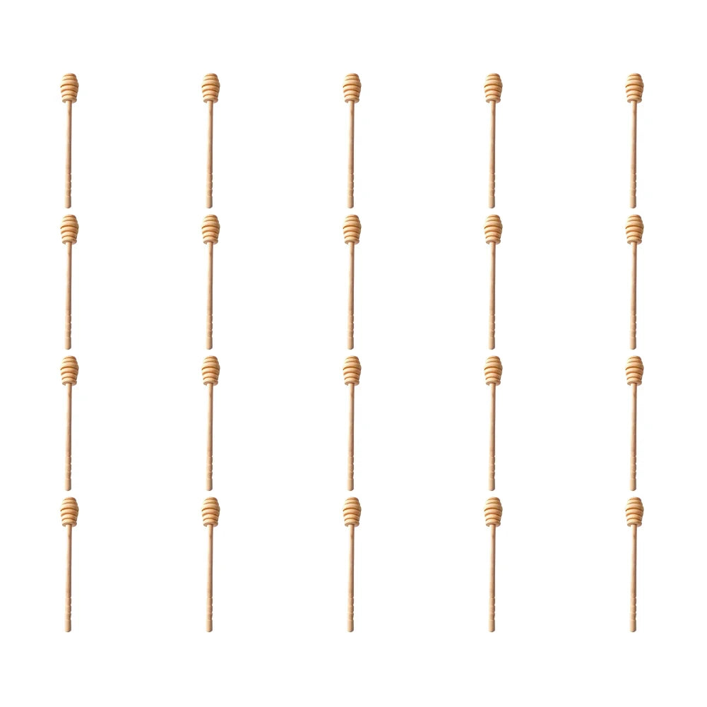 50/2/1PCS Dessert Wooden Spoon Honey Stirrer