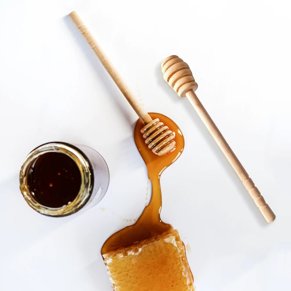 50/2/1PCS Dessert Wooden Spoon Honey Stirrer