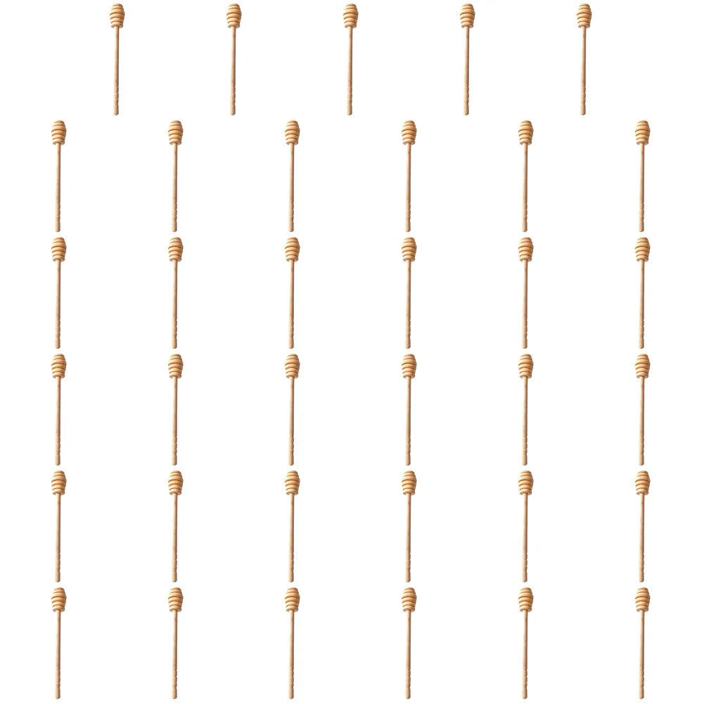 50/2/1PCS Dessert Wooden Spoon Honey Stirrer