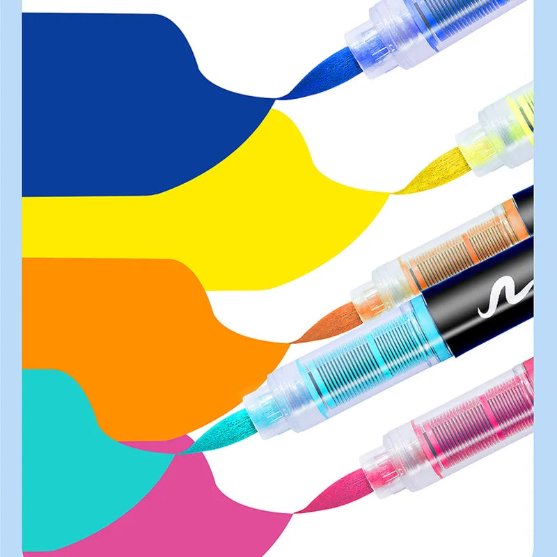 12-120 Colors Acrylic Paint Pens Markers Brush Tip Paint Markers For Rock Painting Wood Canvas Stone,Christmas Gift DIY Crafts