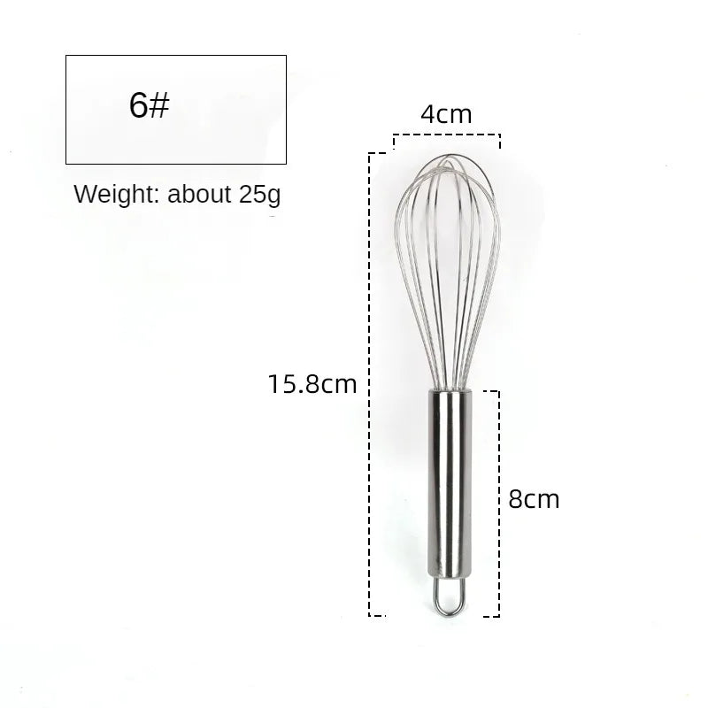 6/8/10/12inch Stainless Steel Manual Balloon Whisk