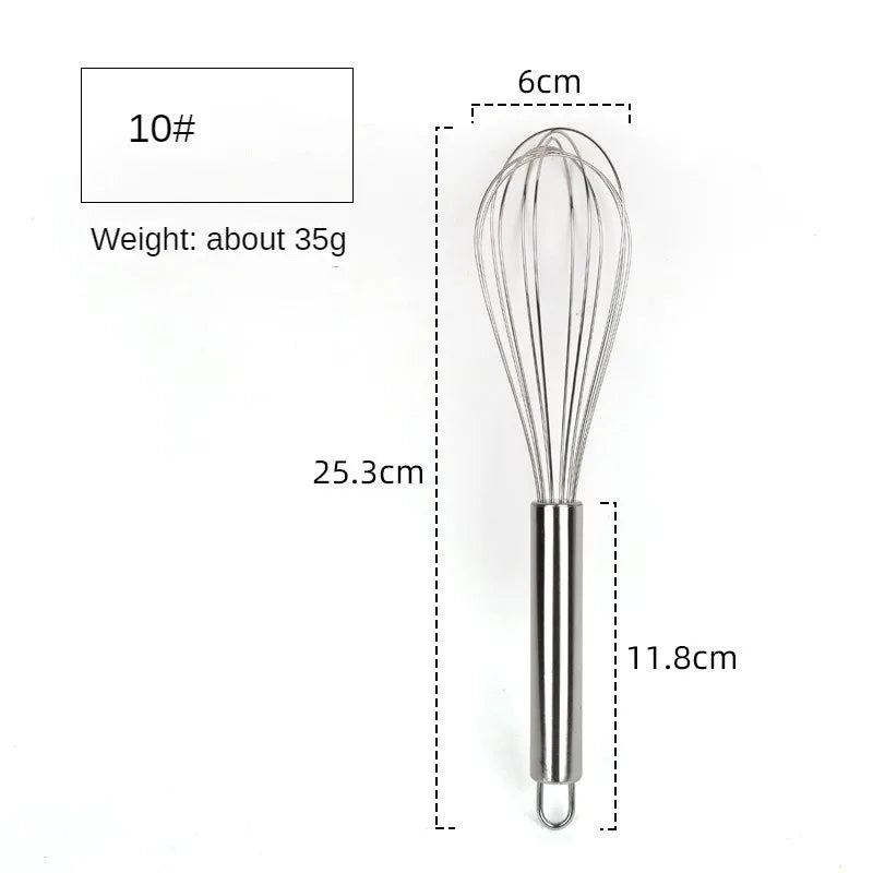 6/8/10/12inch Stainless Steel Manual Balloon Whisk