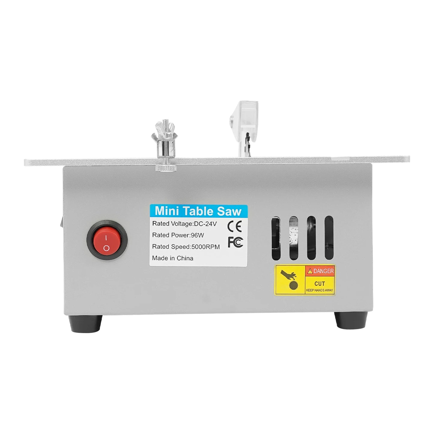 240W Mini Table Saw Multi-Functional Table Saw 0.1-20mm Adjustable for Modeling, Handicraft Workshop
