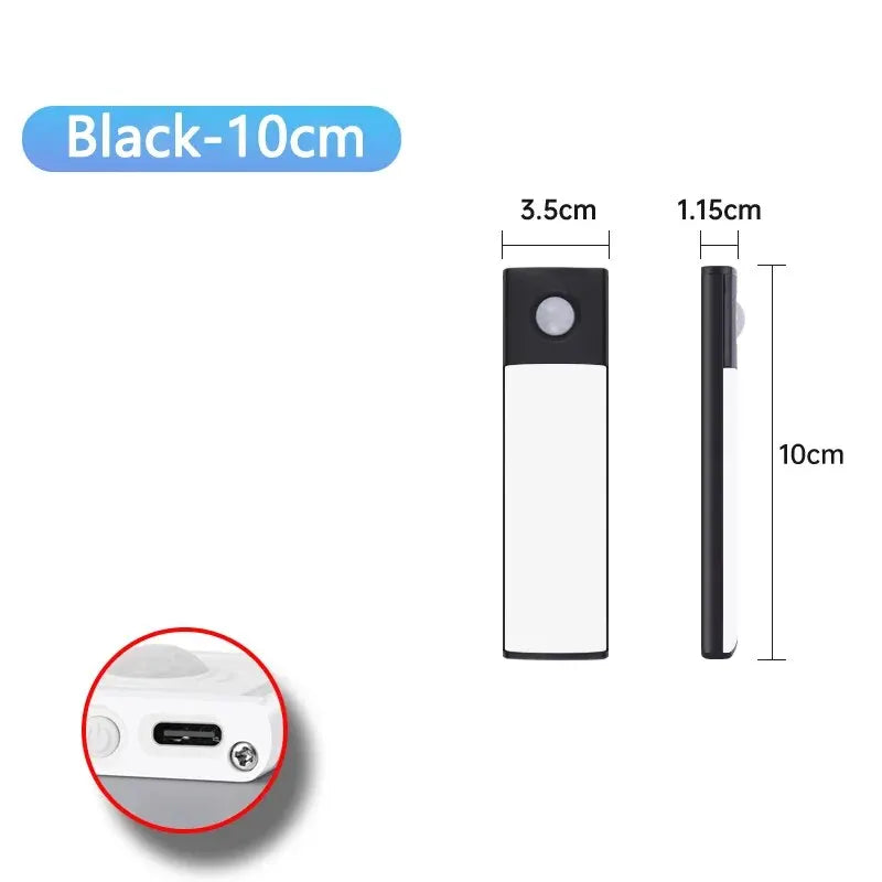 LED Cabinet Light USB Type-C Rechargeable Motion Sensor Led Lamp 10cm/20cm/30cm/40cm/50cm