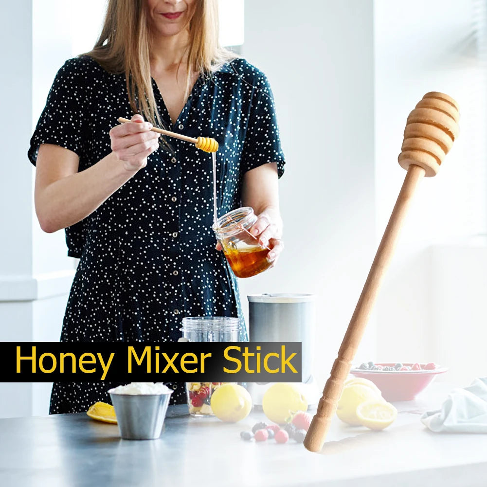 50/2/1PCS Dessert Wooden Spoon Honey Stirrer