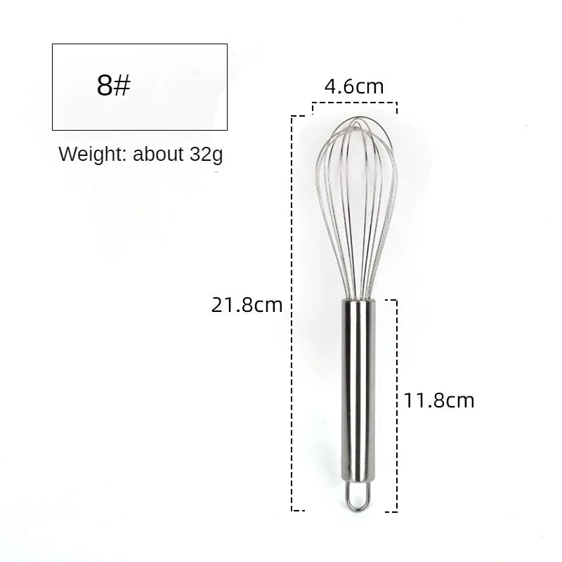 6/8/10/12inch Stainless Steel Manual Balloon Whisk