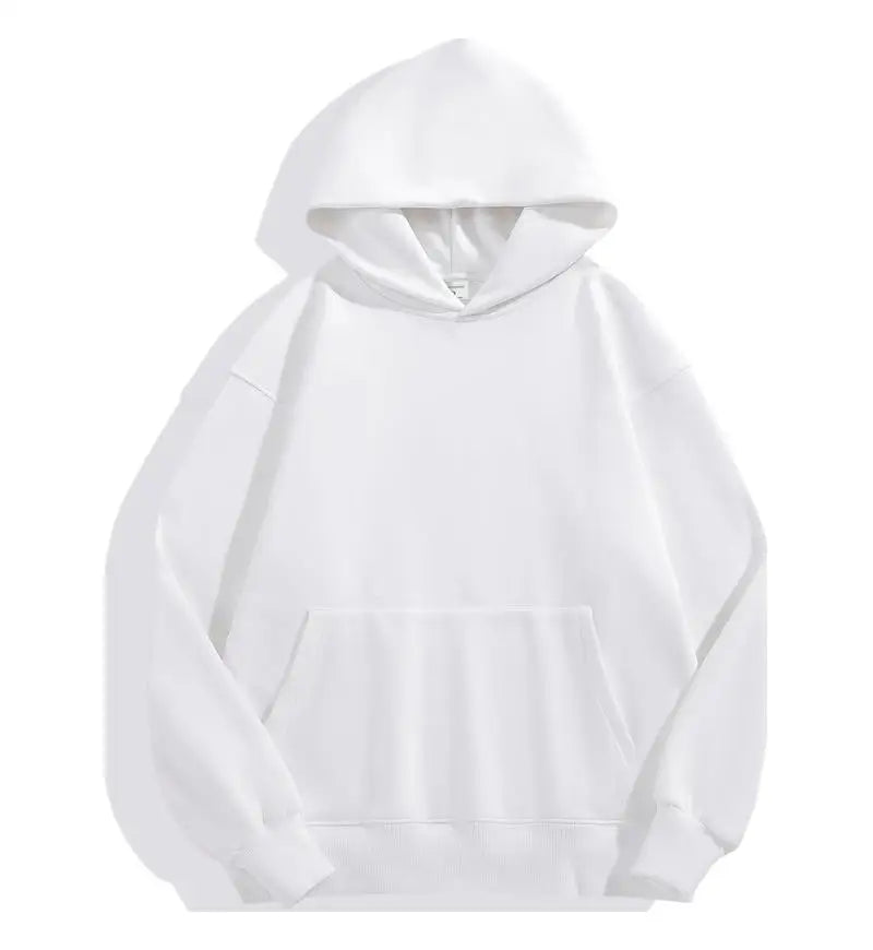 500GSM Heavy Weight Hoodies Casual Thick Cotton Solid Color