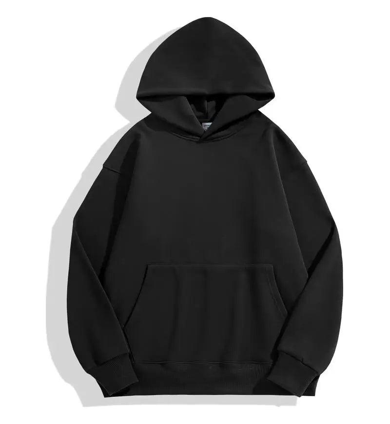 500GSM Heavy Weight Hoodies Casual Thick Cotton Solid Color