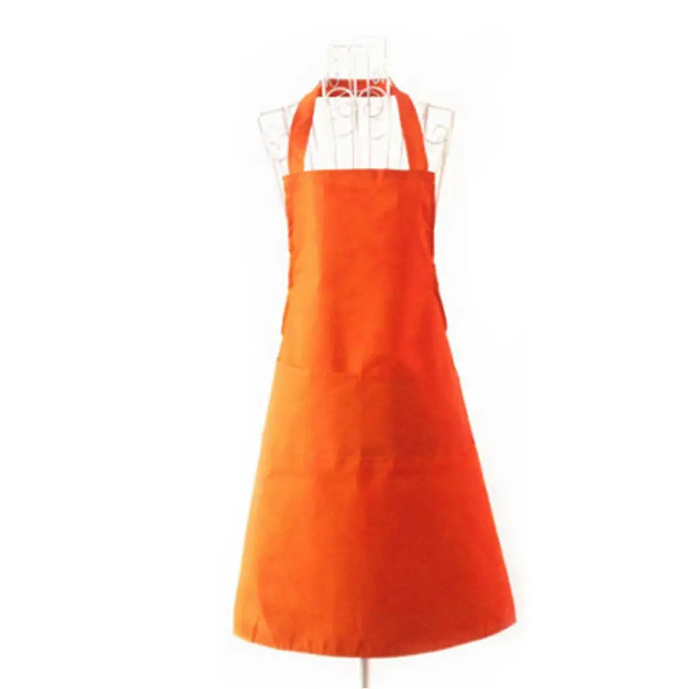 Polyester + Cotton Blend Sleeveless Apron With Big Pocket